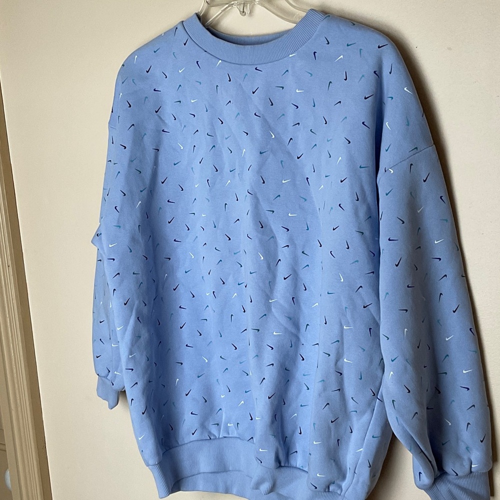 Nike Kids Blue Sweatshirt girl large NWOT